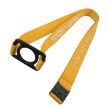 Benutzerdefinierte Bier Wasserflasche Getränkehalter Polyester Sublimation Druck Lanyards